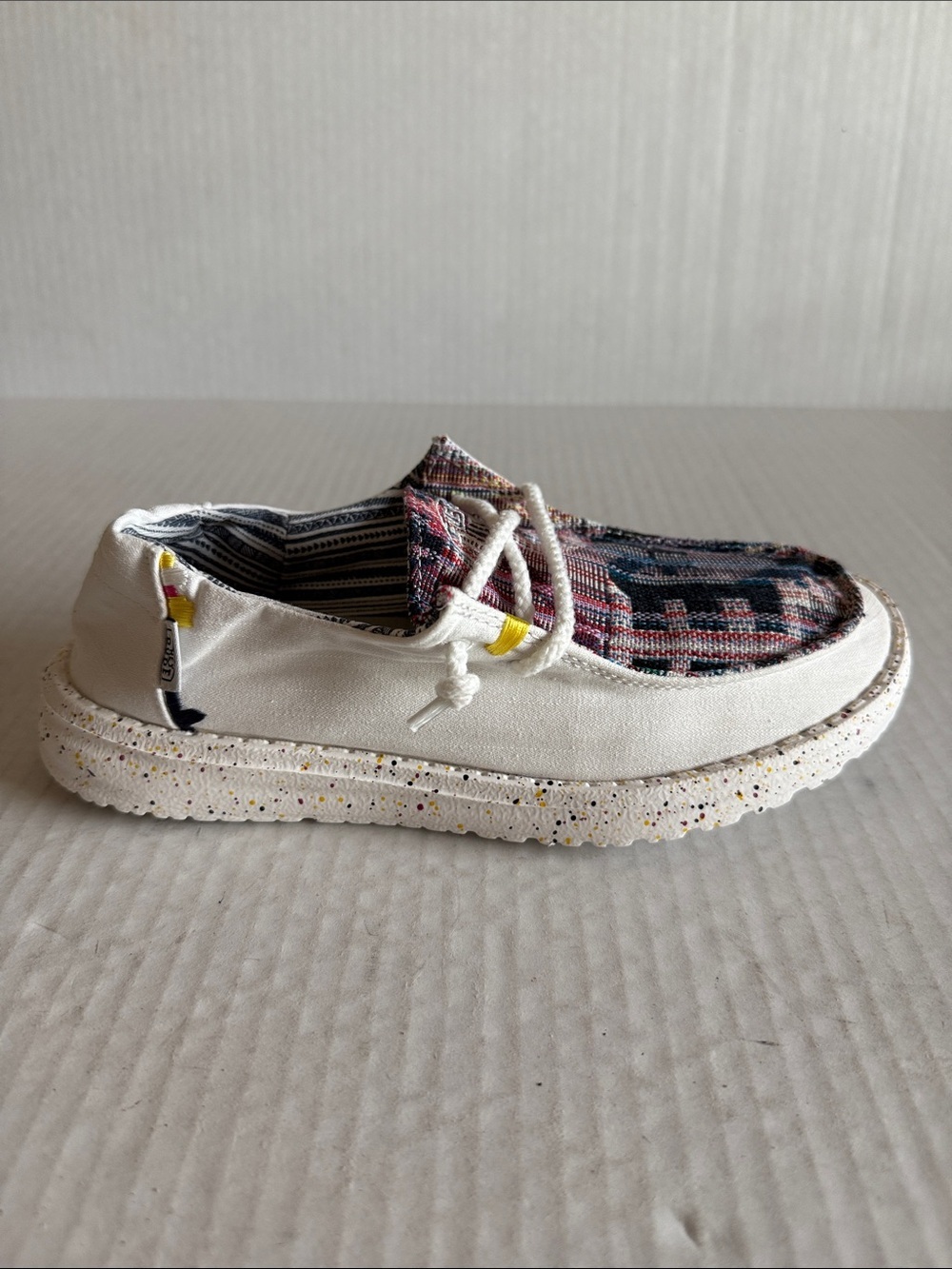 Hey Dude Wendy Boho Distressed Aztec Loafers - Picture 6 of 11